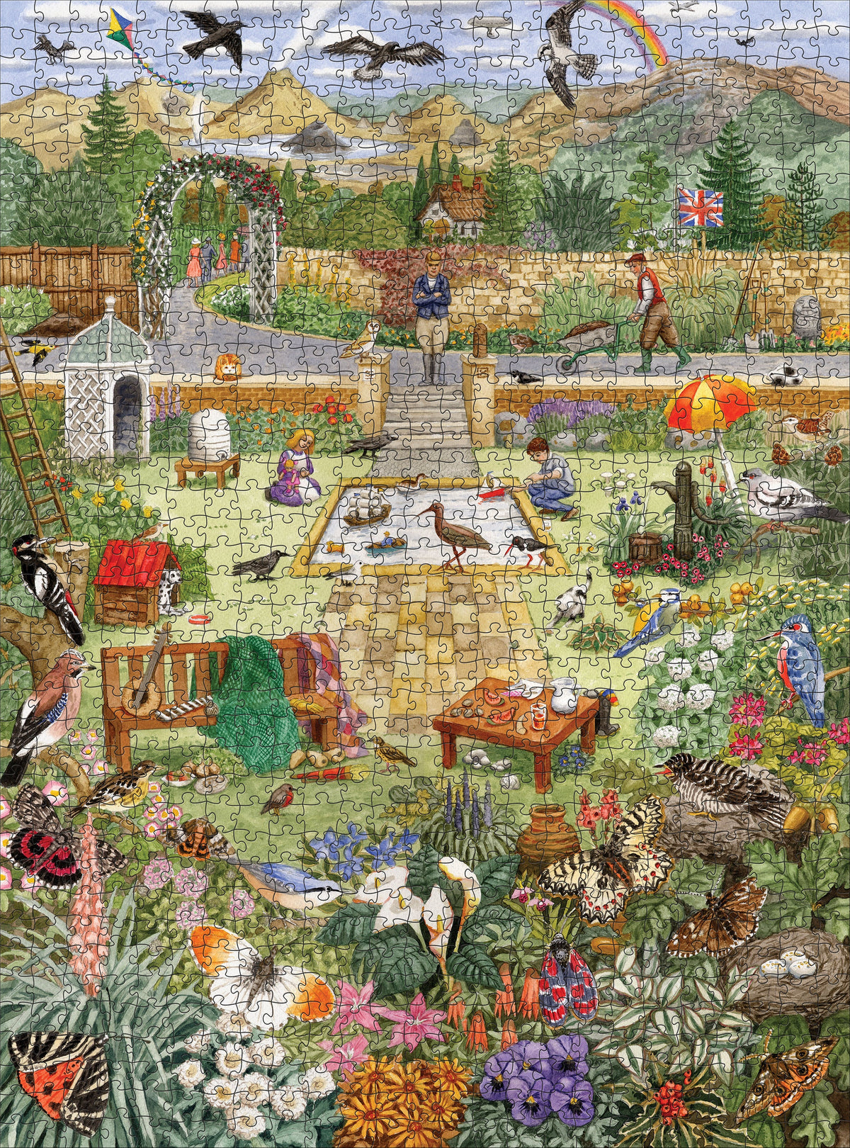 Pomegranate Gale Pitt "Alphabet Garden" 1000-Piece Jigsaw Puzzle