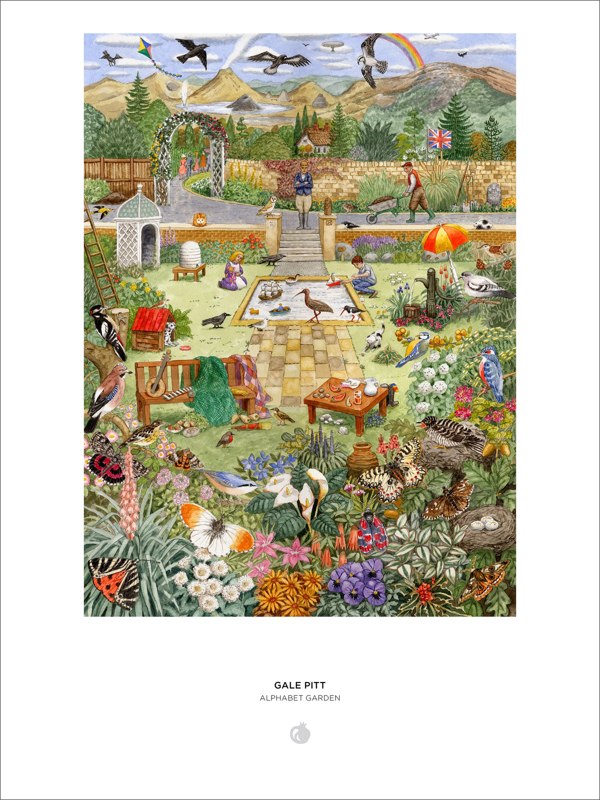 Pomegranate Gale Pitt "Alphabet Garden" 1000-Piece Jigsaw Puzzle