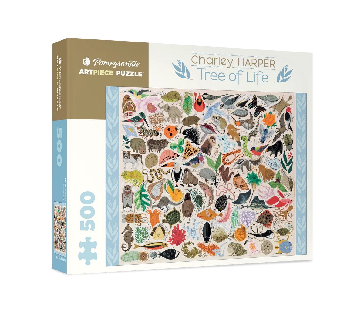 Pomegranate Charley Harper's "Tree of Life" 500-Piece Puzzle