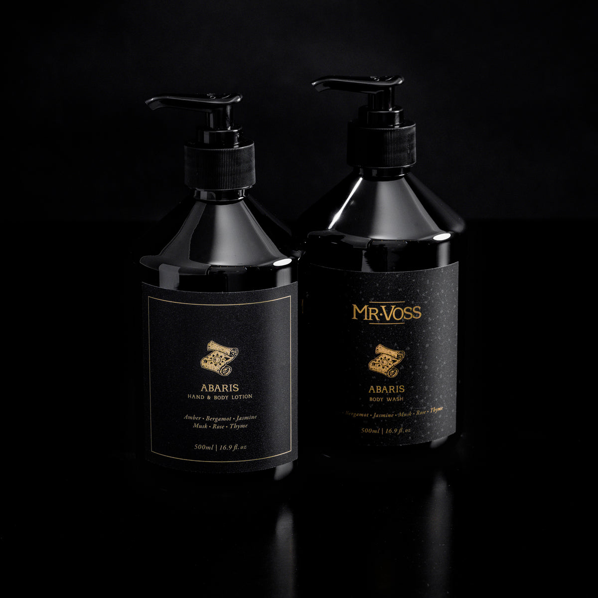 Mr Voss Abaris Body Wash + Hand & Body Lotion
