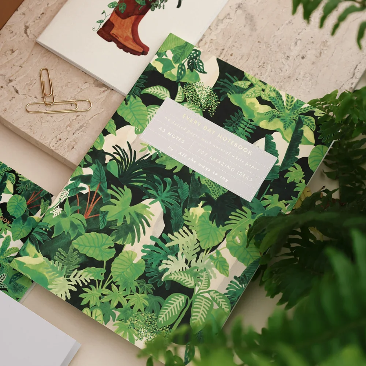 All the Ways to Say A5 Notebook - Green Cliff
