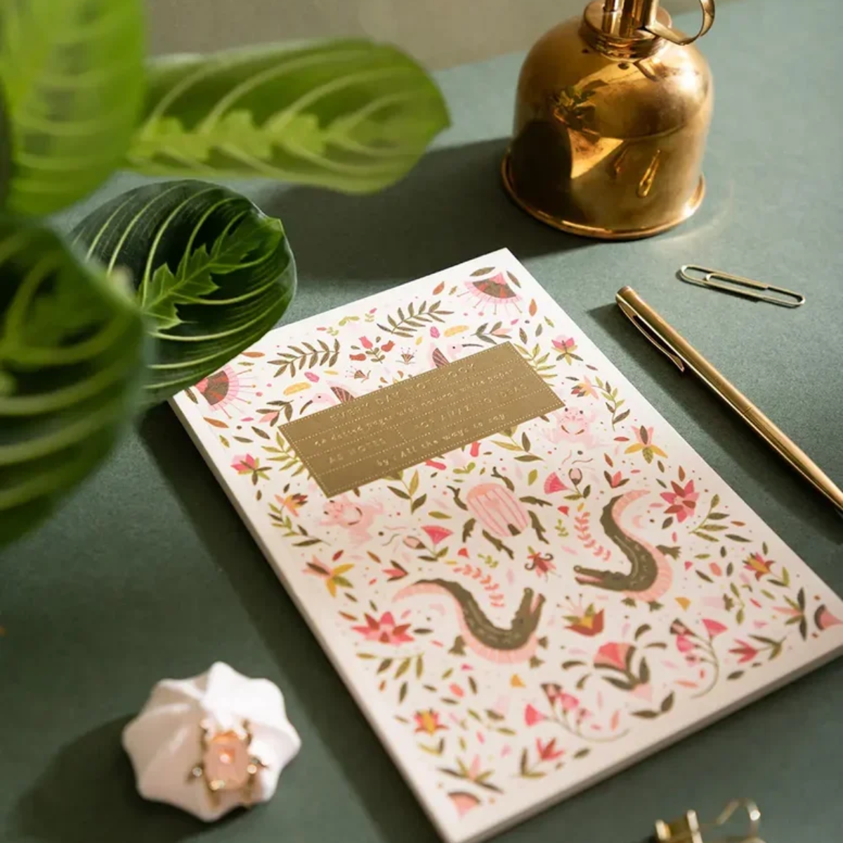All the Ways to Say A5 Notebook - Pink Croco