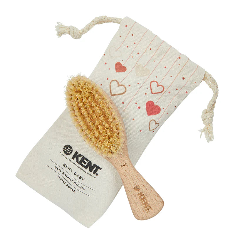 Kent Fishtail Baby Brush in Canvas Bag - BA29