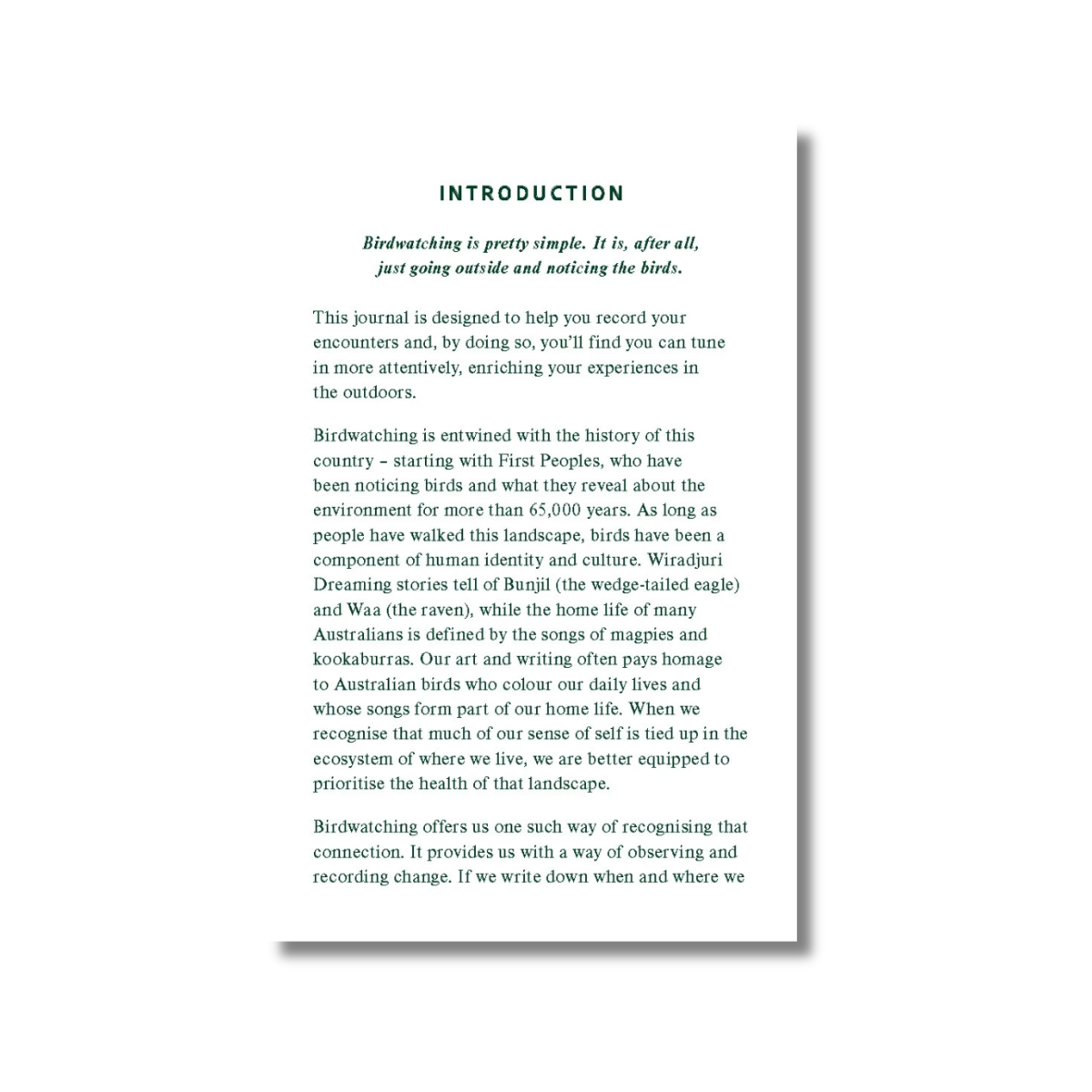 Birdwatcher's Journal by Australian Geographic