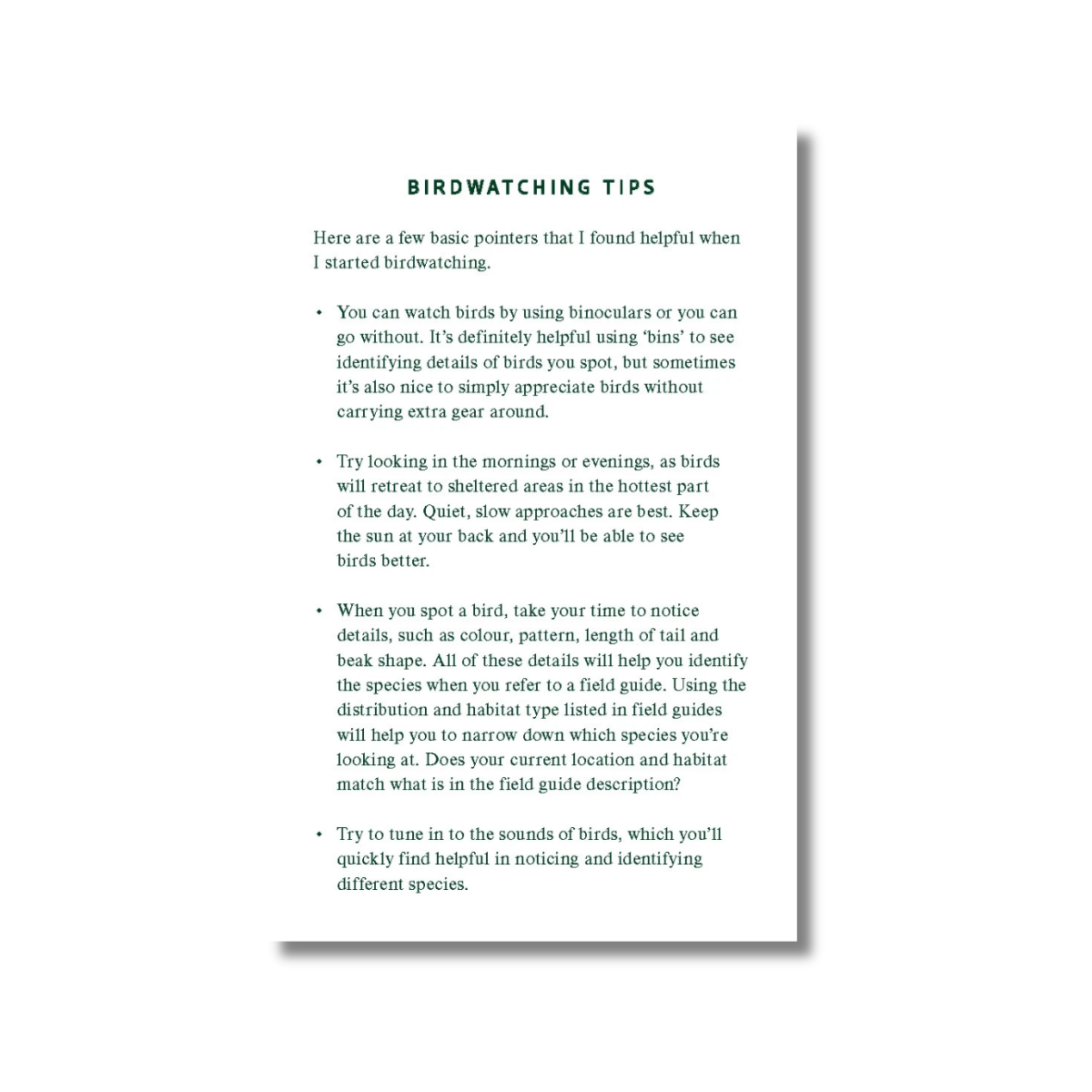 Birdwatcher's Journal by Australian Geographic