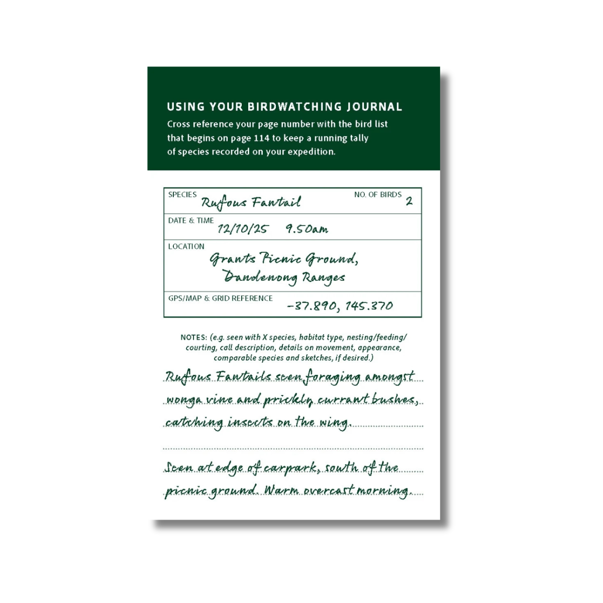 Birdwatcher's Journal by Australian Geographic