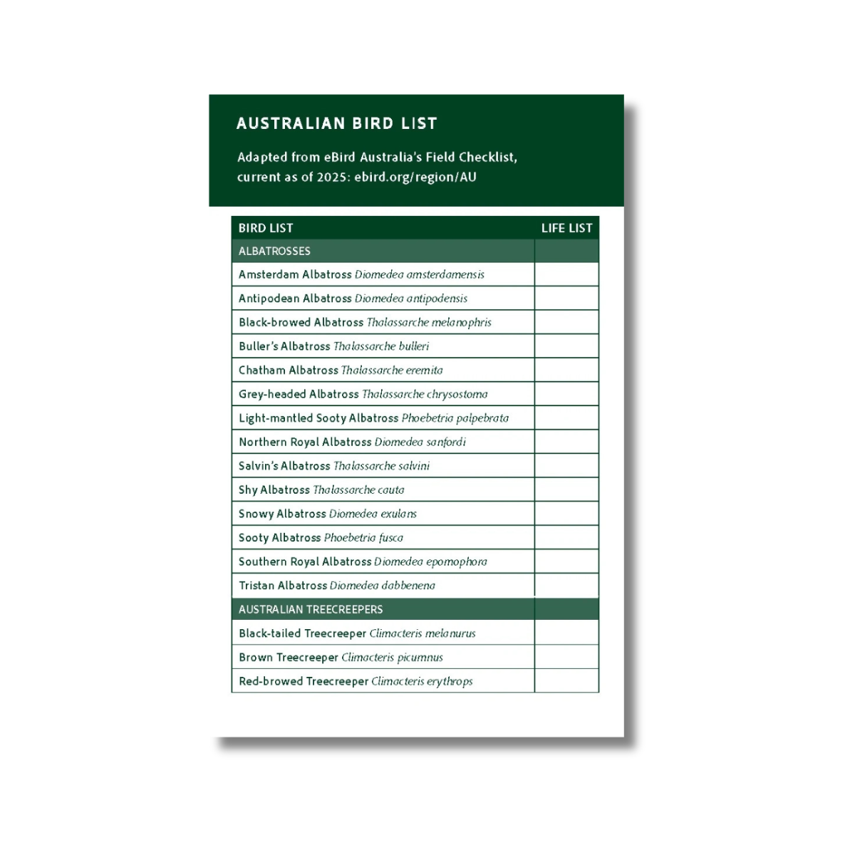 Birdwatcher's Journal by Australian Geographic