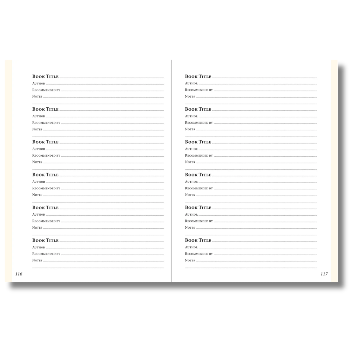 Book Lover's Journal