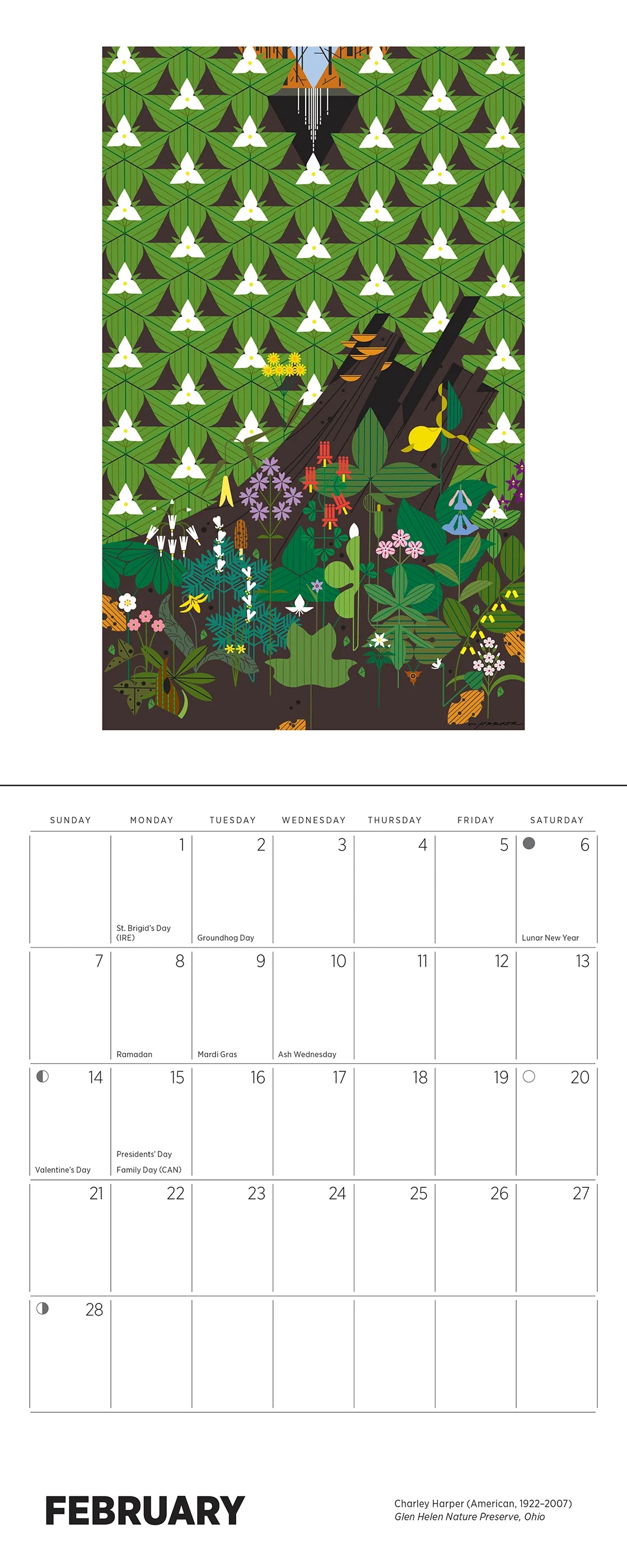 Charley Harper 2027 Mini Wall Calendar