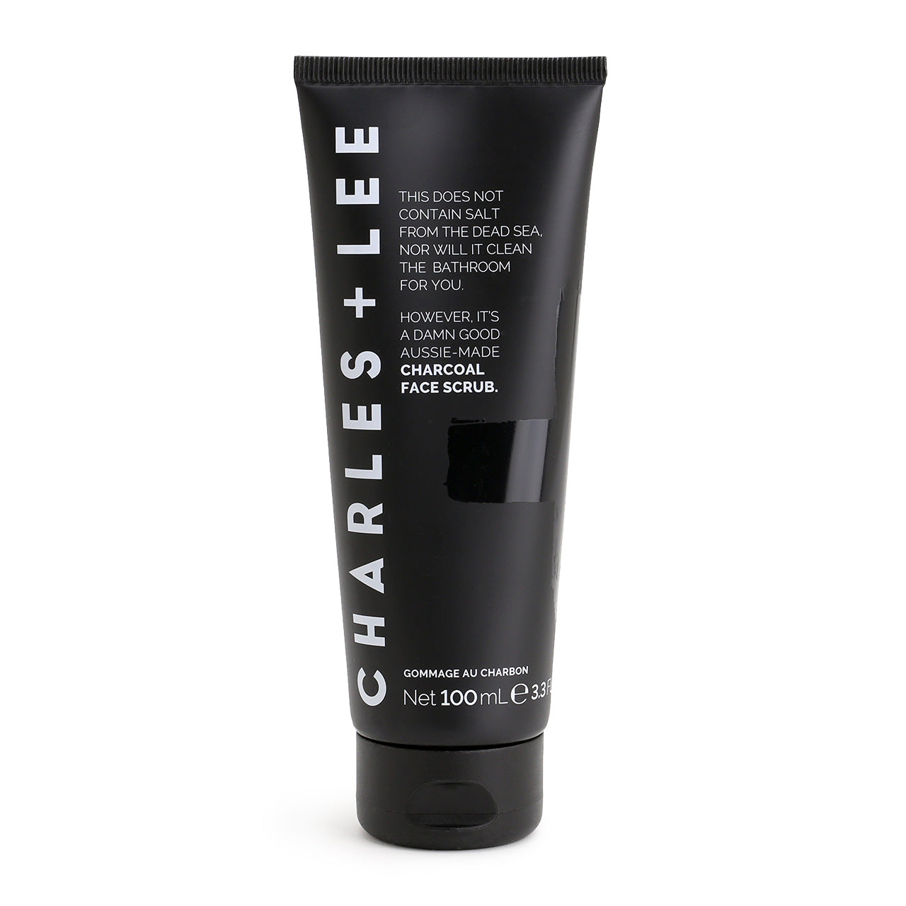 Charles and Lee Charcoal Face Scrub 100ml black tube