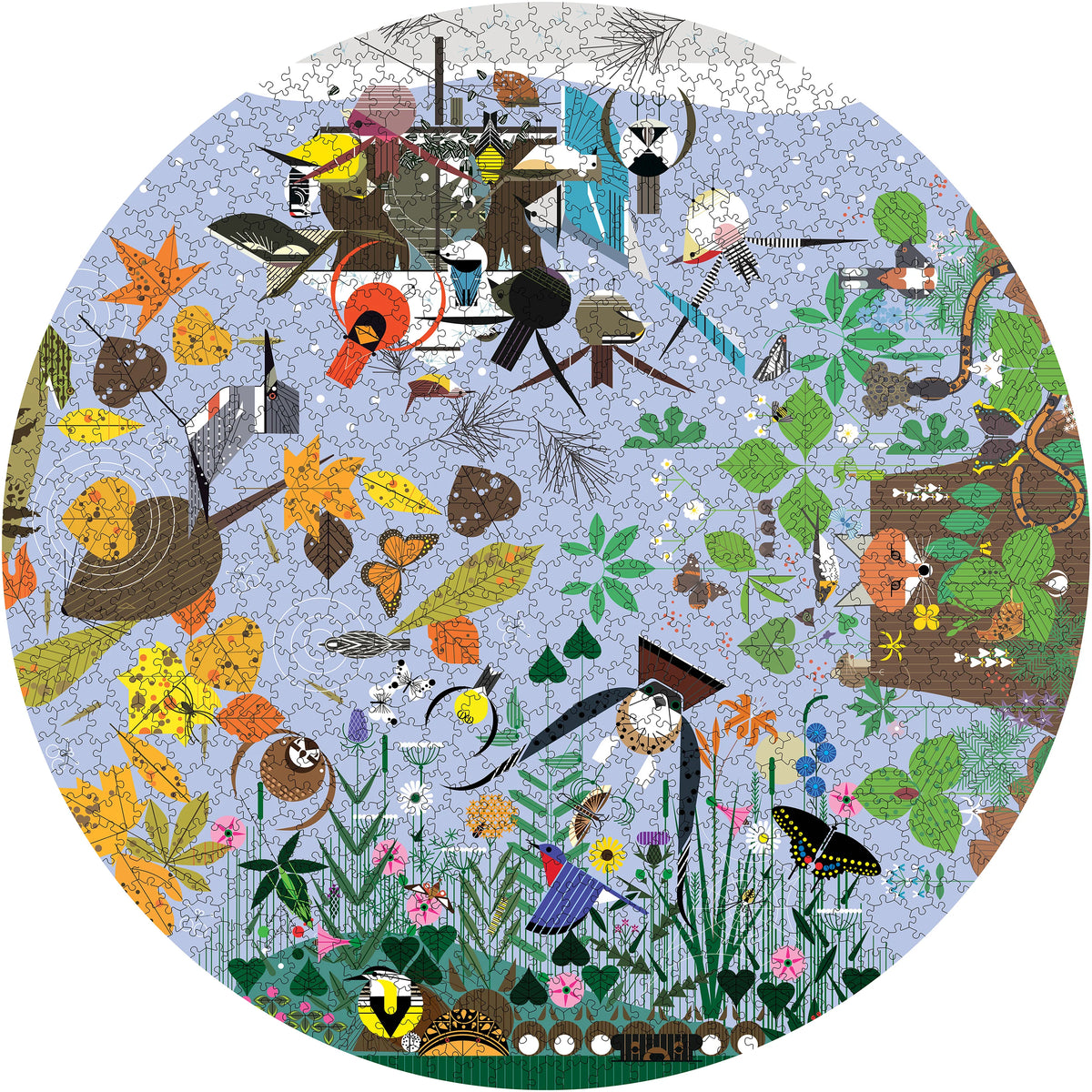 Pomegranate Charley Harper's "Seasons" 1000-Piece Puzzle
