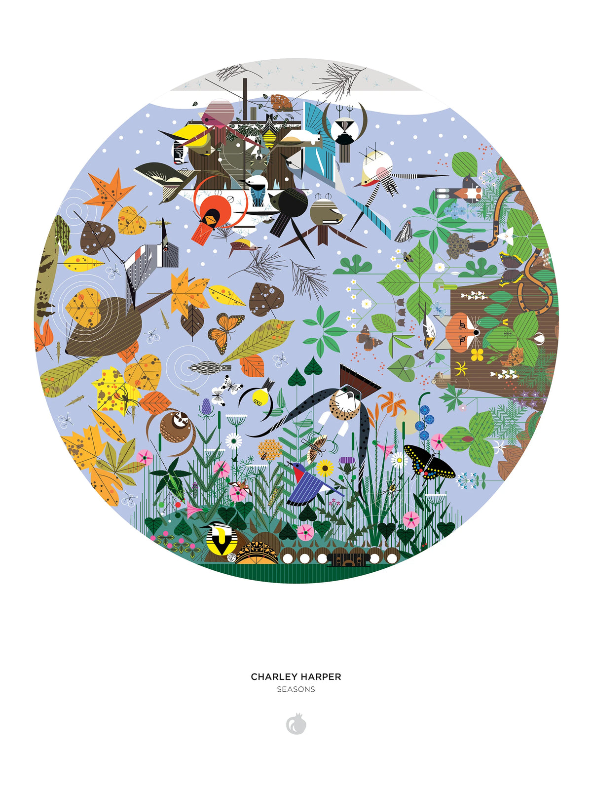 Pomegranate Charley Harper's "Seasons" 1000-Piece Puzzle