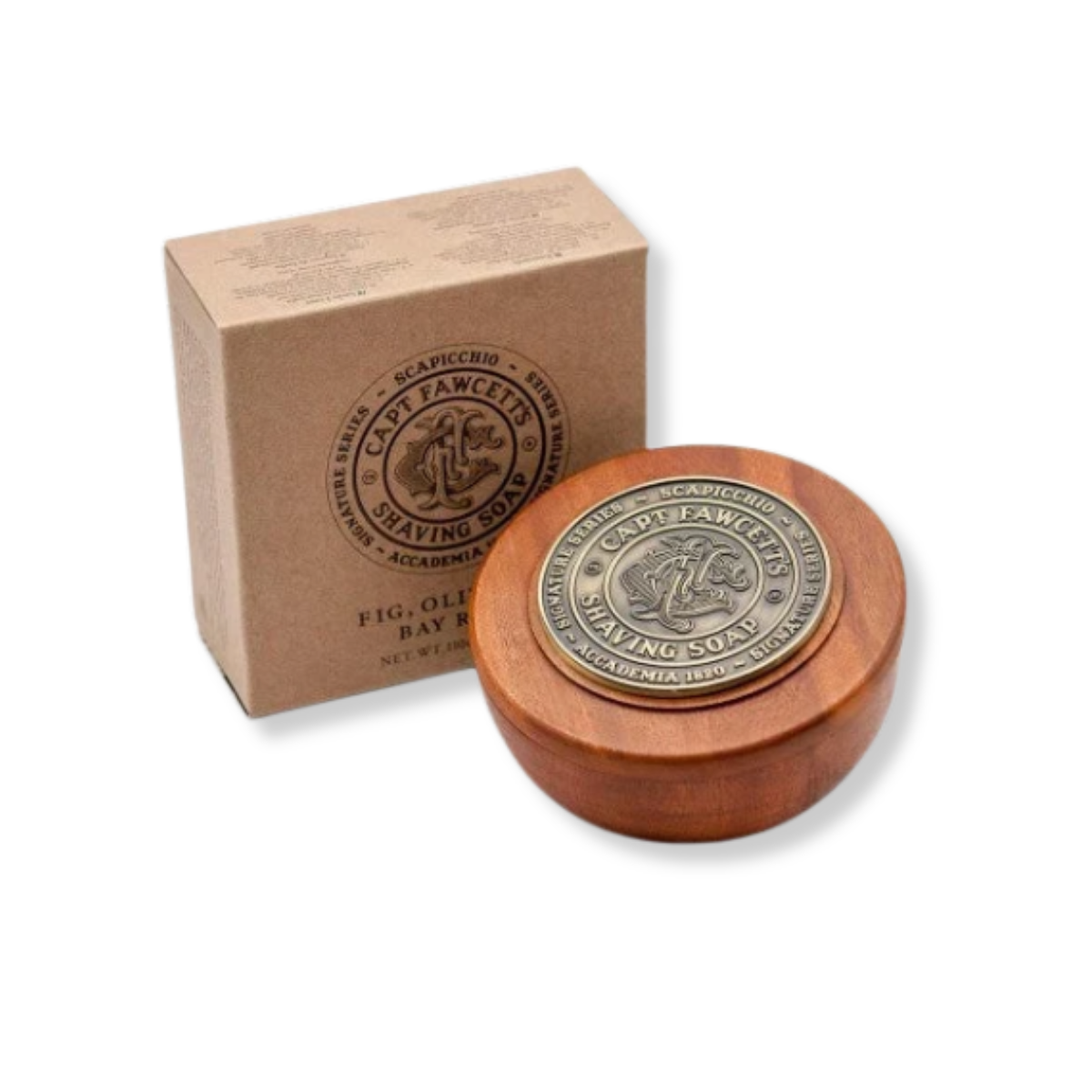 Captain Fawcett Scapicchio Shaving Soap in Wooden Bowl 110g