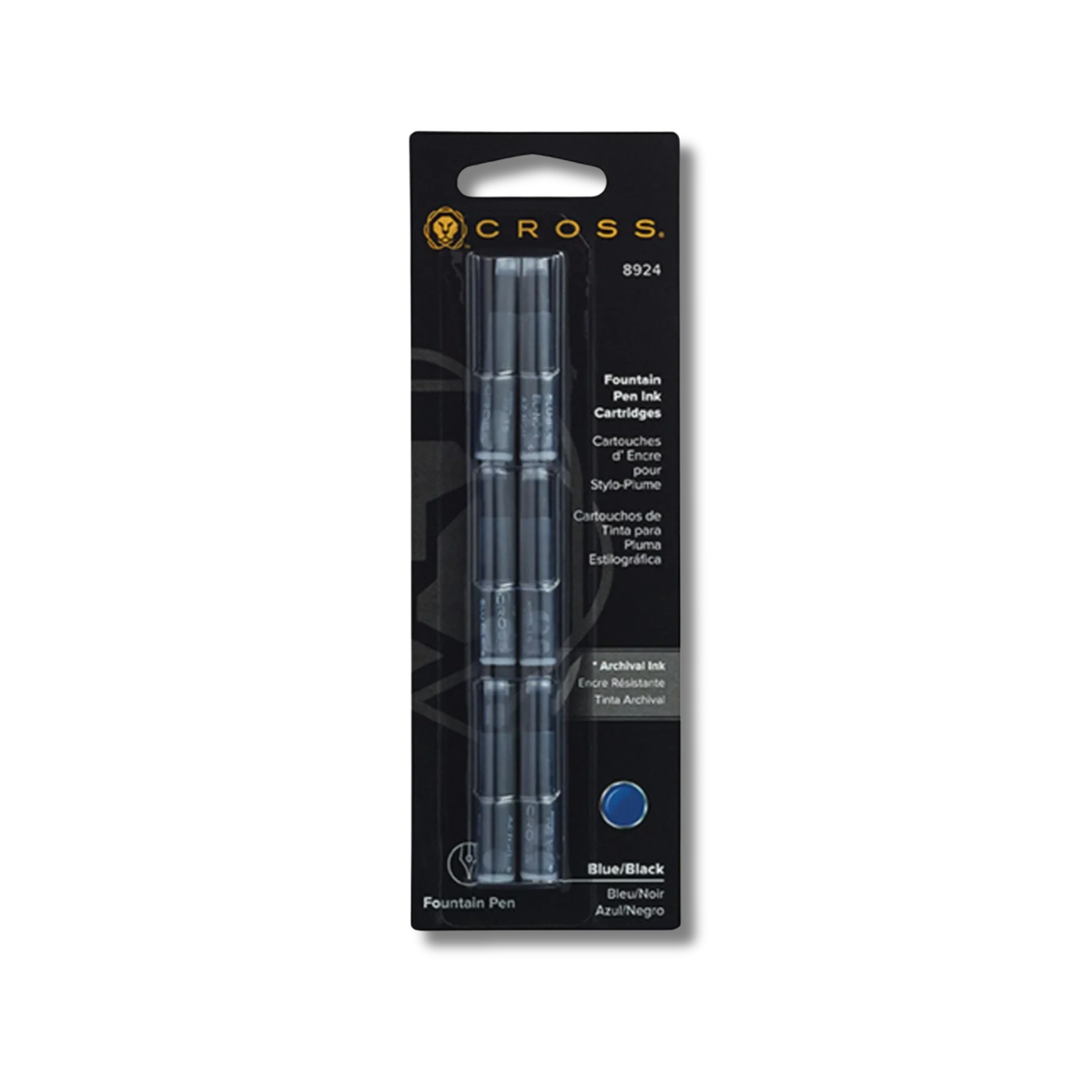 Cross Fountain Pen Ink Cartridges - Pack of 6