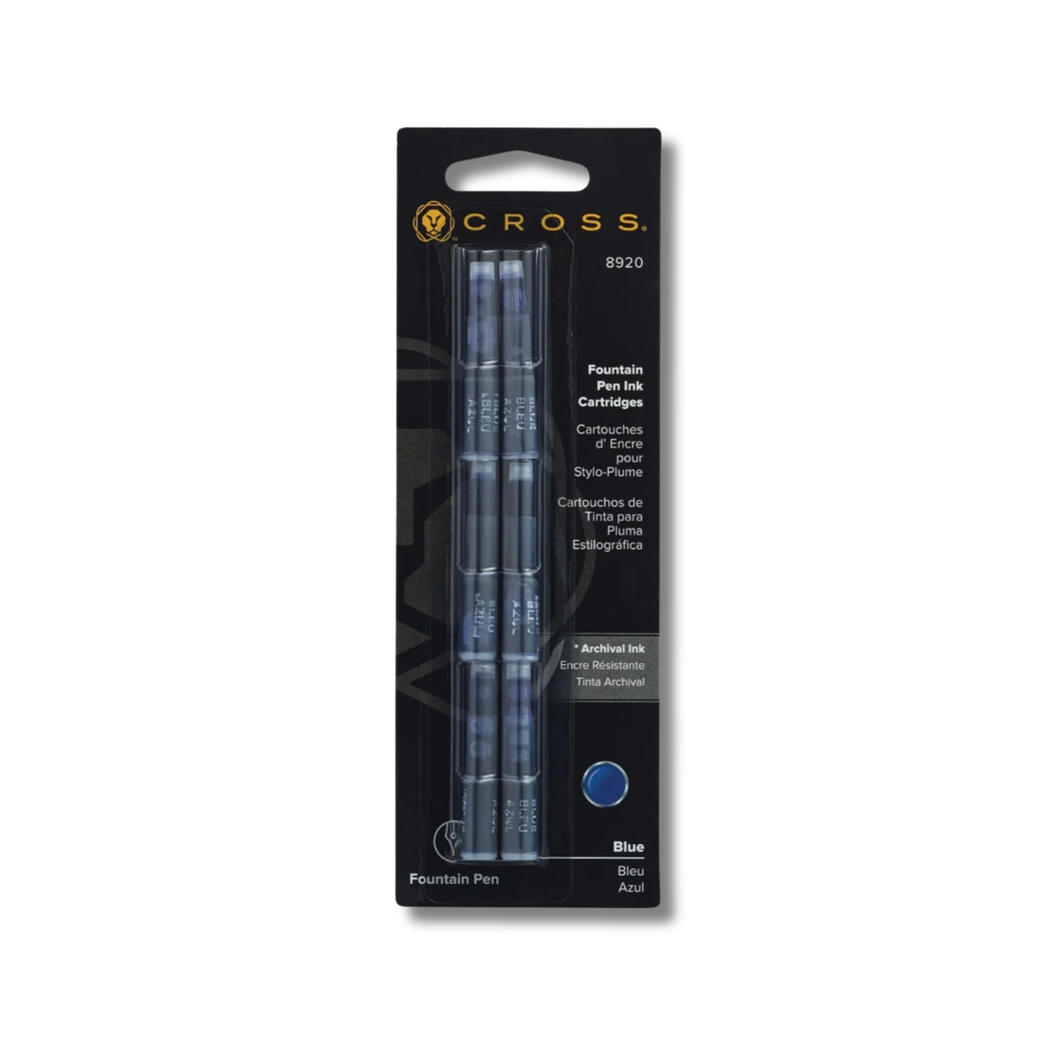 Cross Fountain Pen Ink Cartridges - Pack of 6