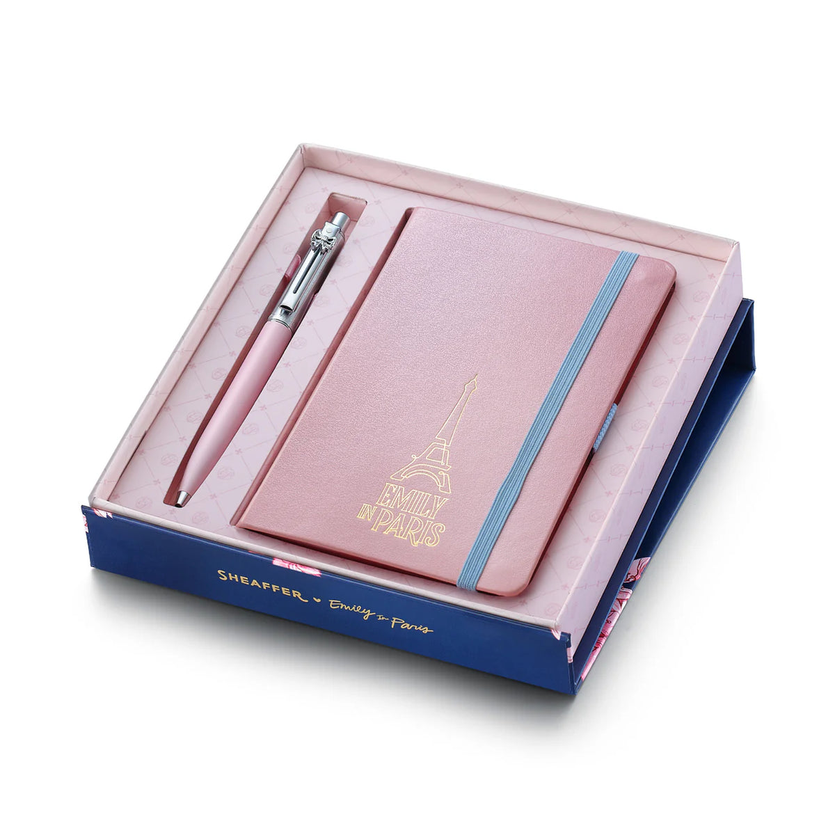 Sheaffer Emily in Paris Sentinel 321 Gift Set Pink Matte Ballpoint Pen and Hardbound Notebook