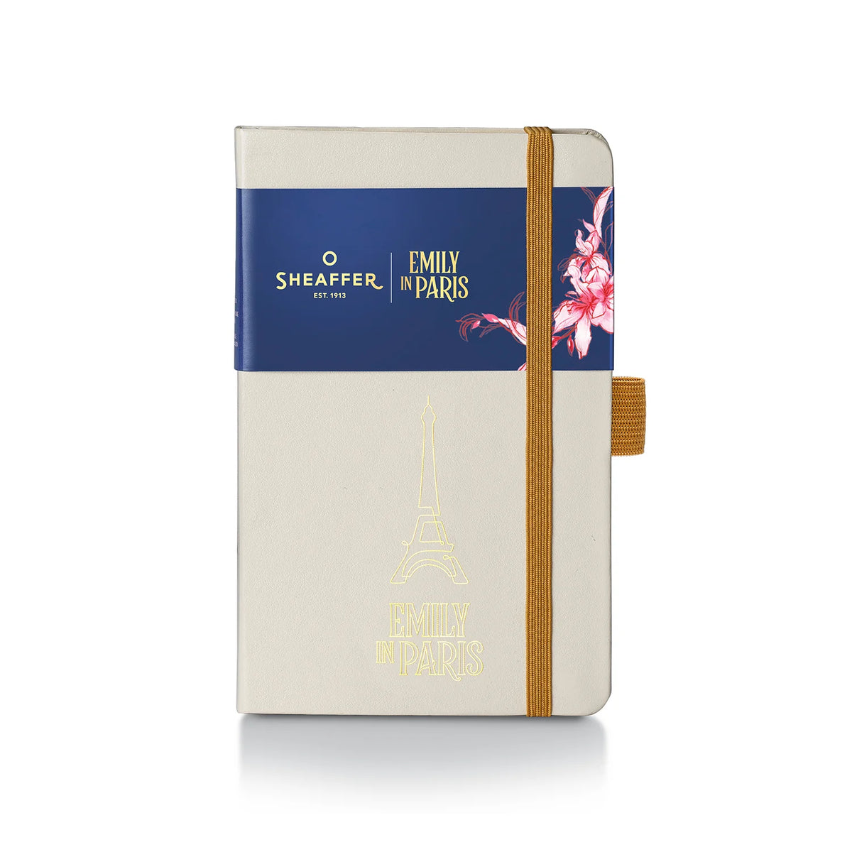 Sheaffer 100 Emily in Paris Gift Set Champagne Gold Ballpoint Pen and Hardbound Notebook