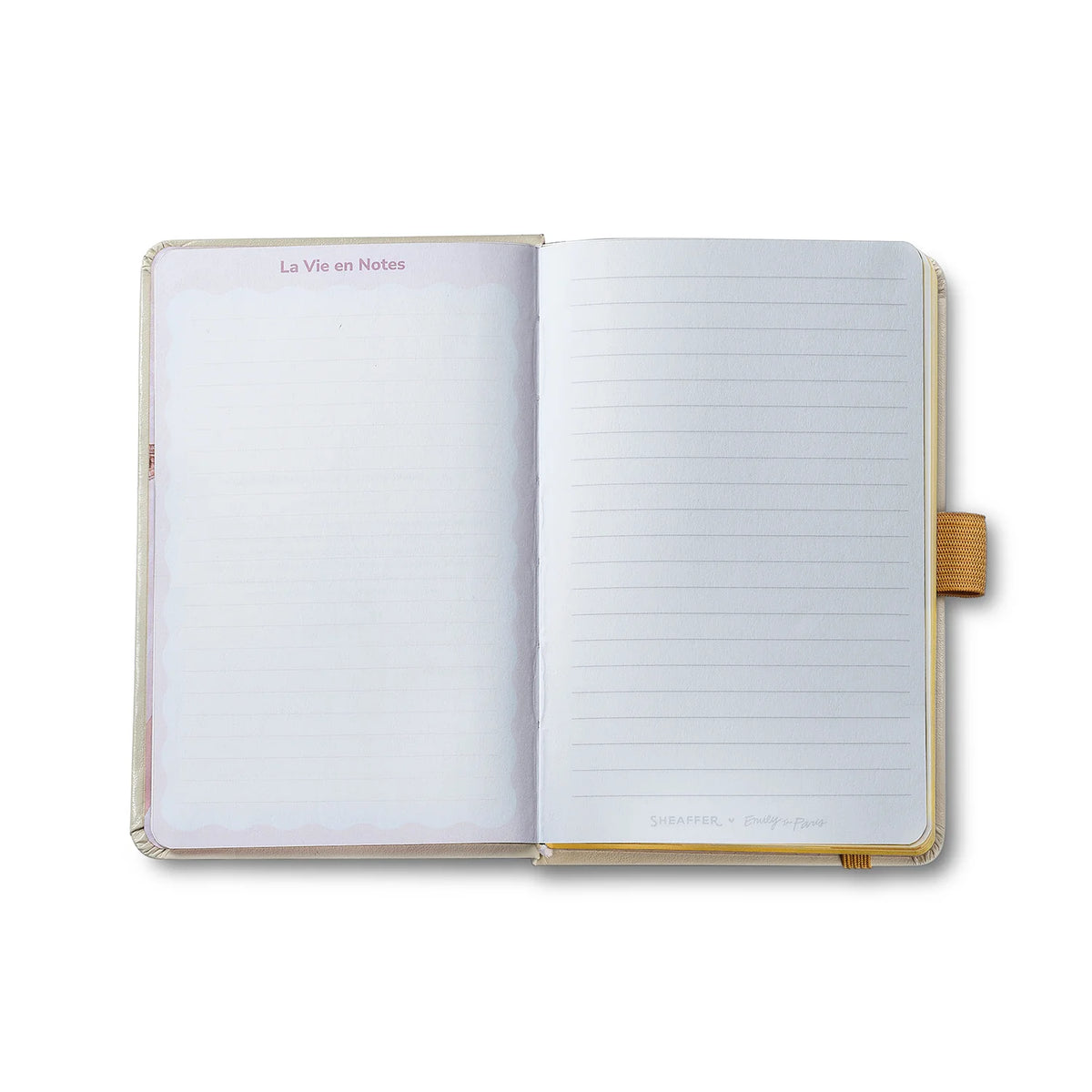 Sheaffer 100 Emily in Paris Gift Set Champagne Gold Ballpoint Pen and Hardbound Notebook