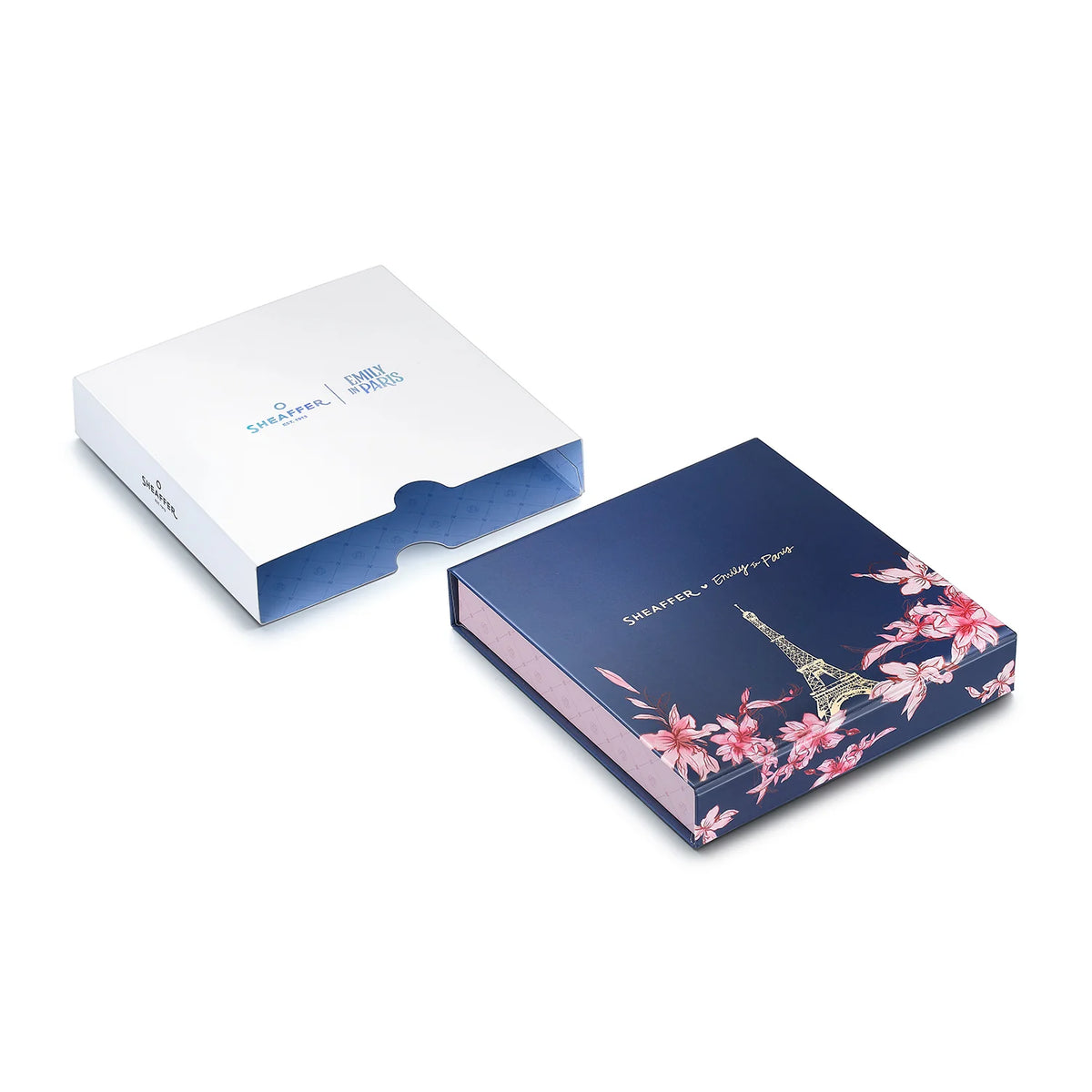 Sheaffer 100 Emily in Paris Gift Set Champagne Gold Ballpoint Pen and Hardbound Notebook