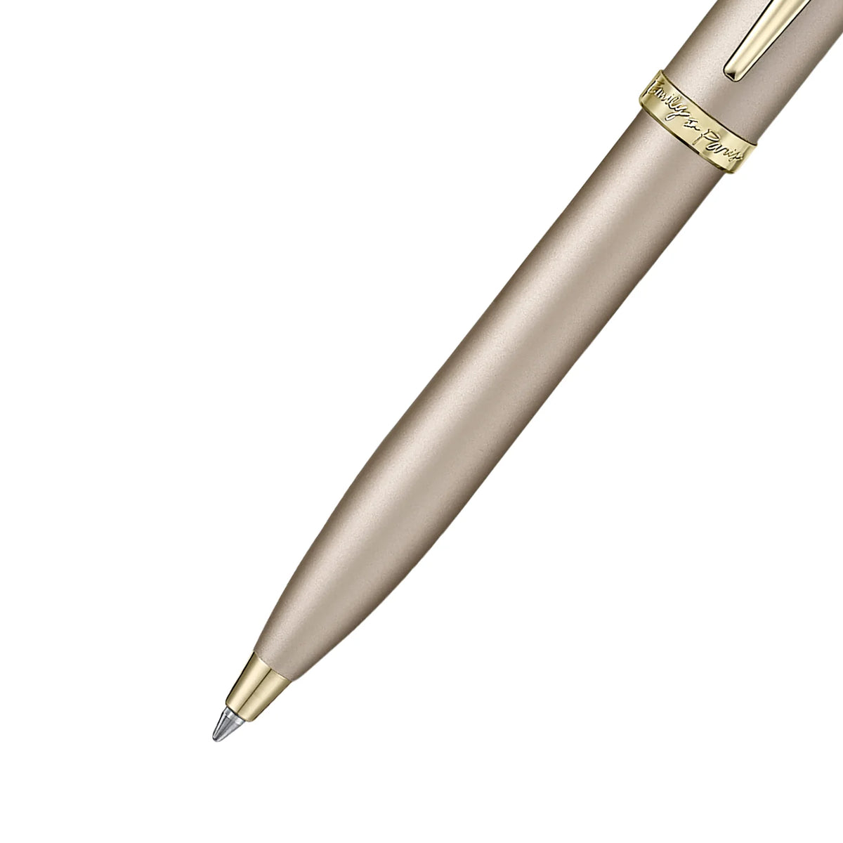 Sheaffer 100 Emily in Paris Gift Set Champagne Gold Ballpoint Pen and Hardbound Notebook