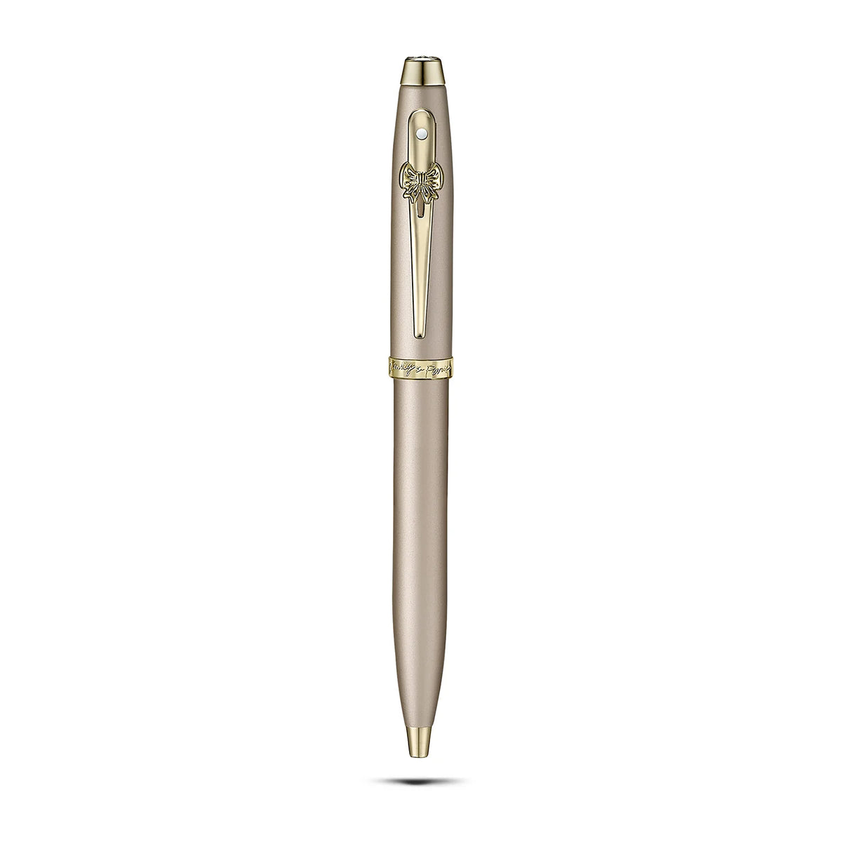 Sheaffer 100 Emily in Paris Gift Set Champagne Gold Ballpoint Pen and Hardbound Notebook