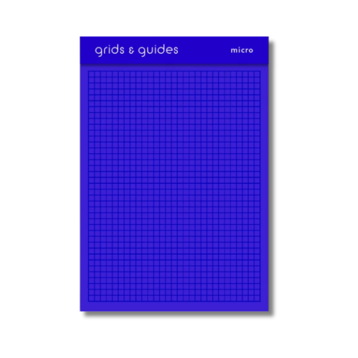 Grids & Guide Micro Blue Pocket-Size Notebook
