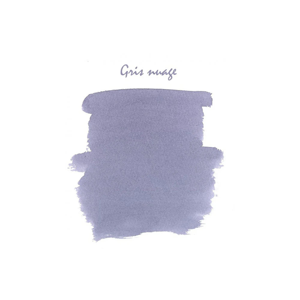 Jacques Herbin Tin of 6 Standard Ink Cartridges – Gris Nuage