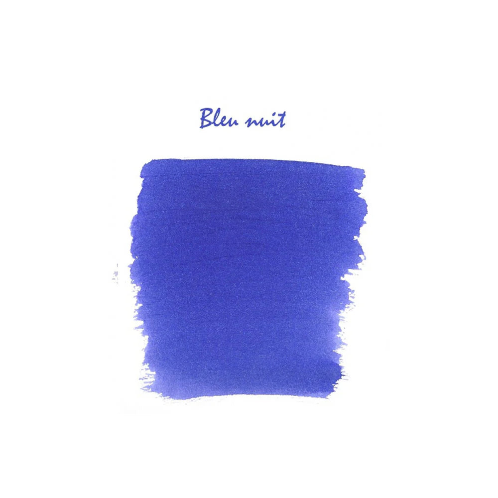 Jacques Herbin Tin of 6 Standard Ink Cartridges – Bleu Nuit