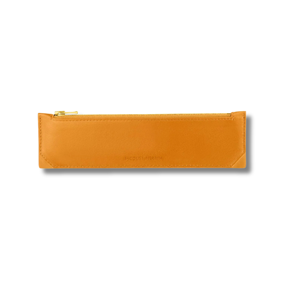 Jacques Herbin Prestige Leather Pencil Case Amber