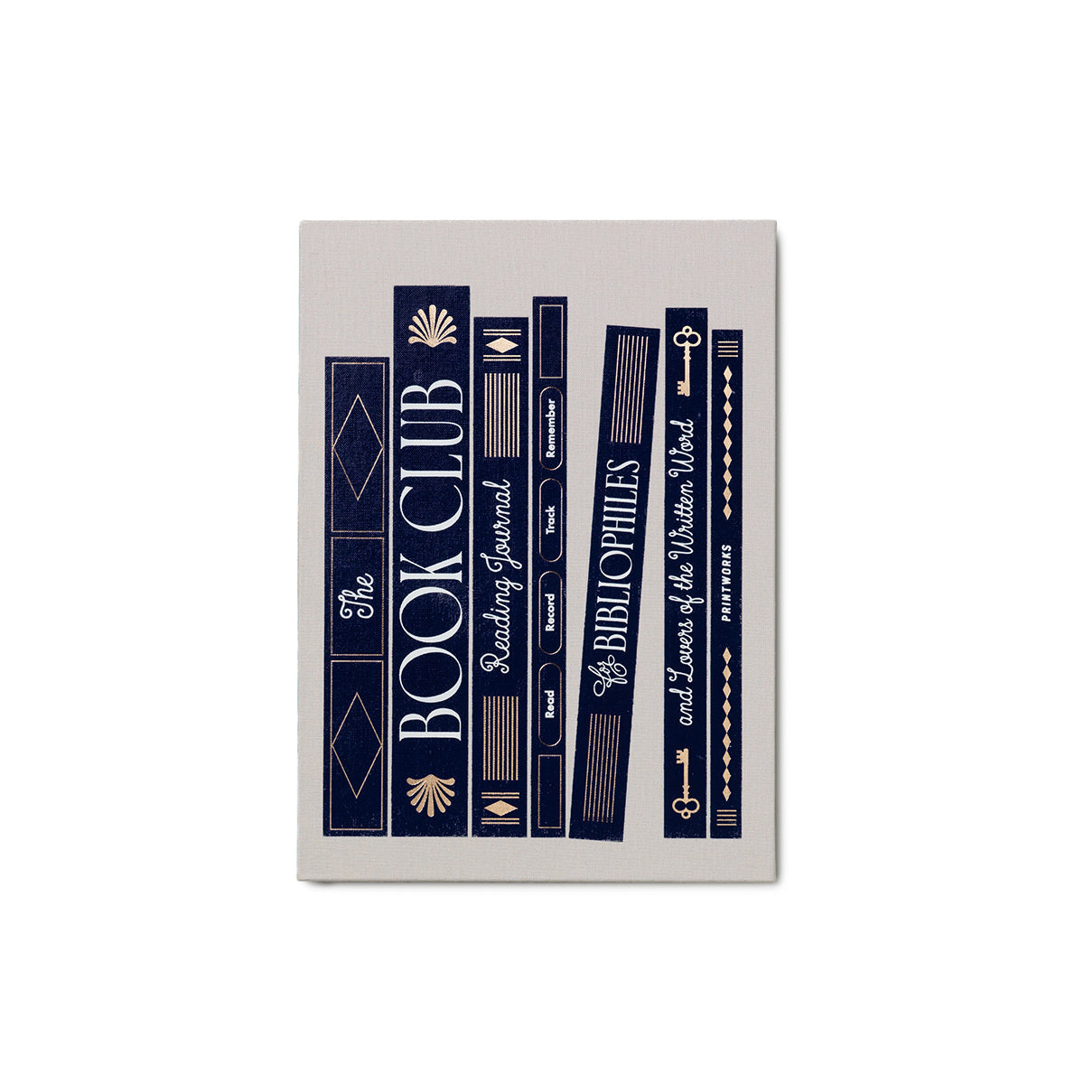 Notebook with 'The Book Club' design on a white background