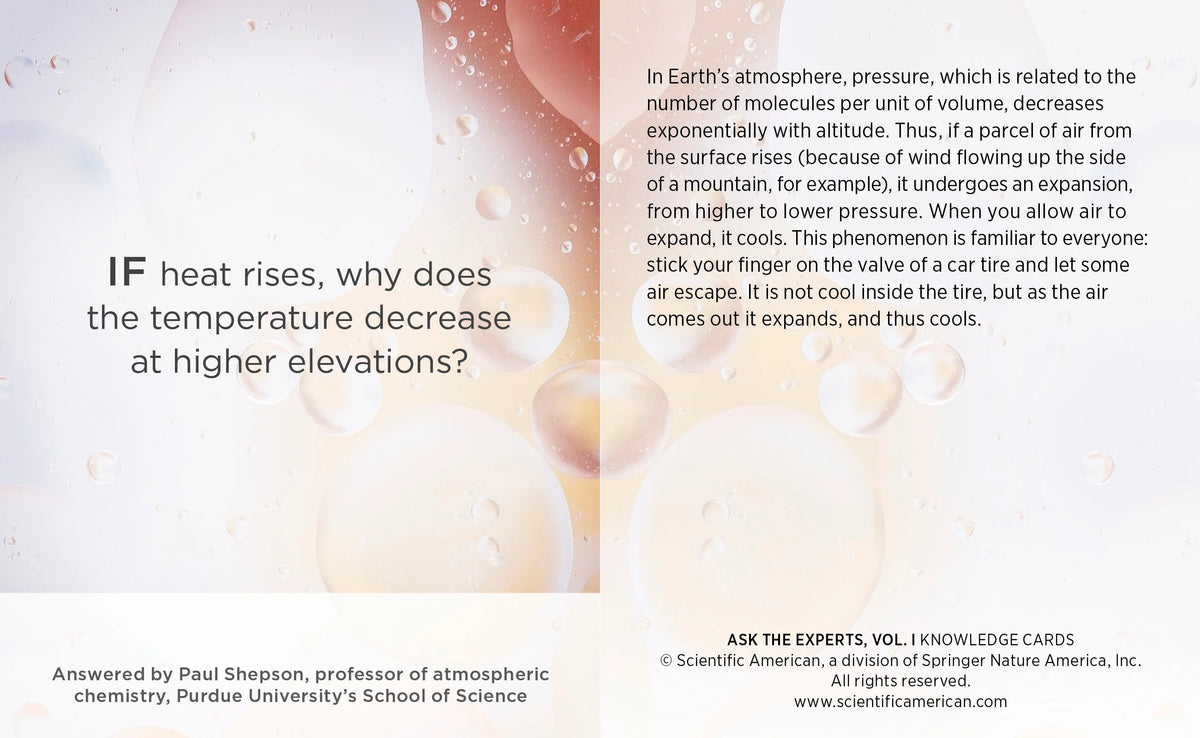 Pomegranate Ask the Experts: Mind-Blowing Answers to Science Questions, Vol. 1 Knowledge Cards