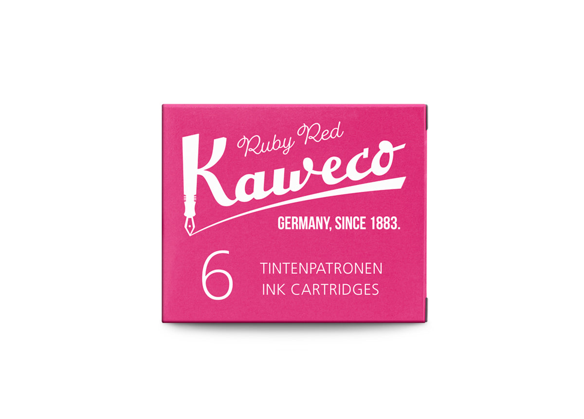 Pack of Ruby Red Kaweco ink cartridges 