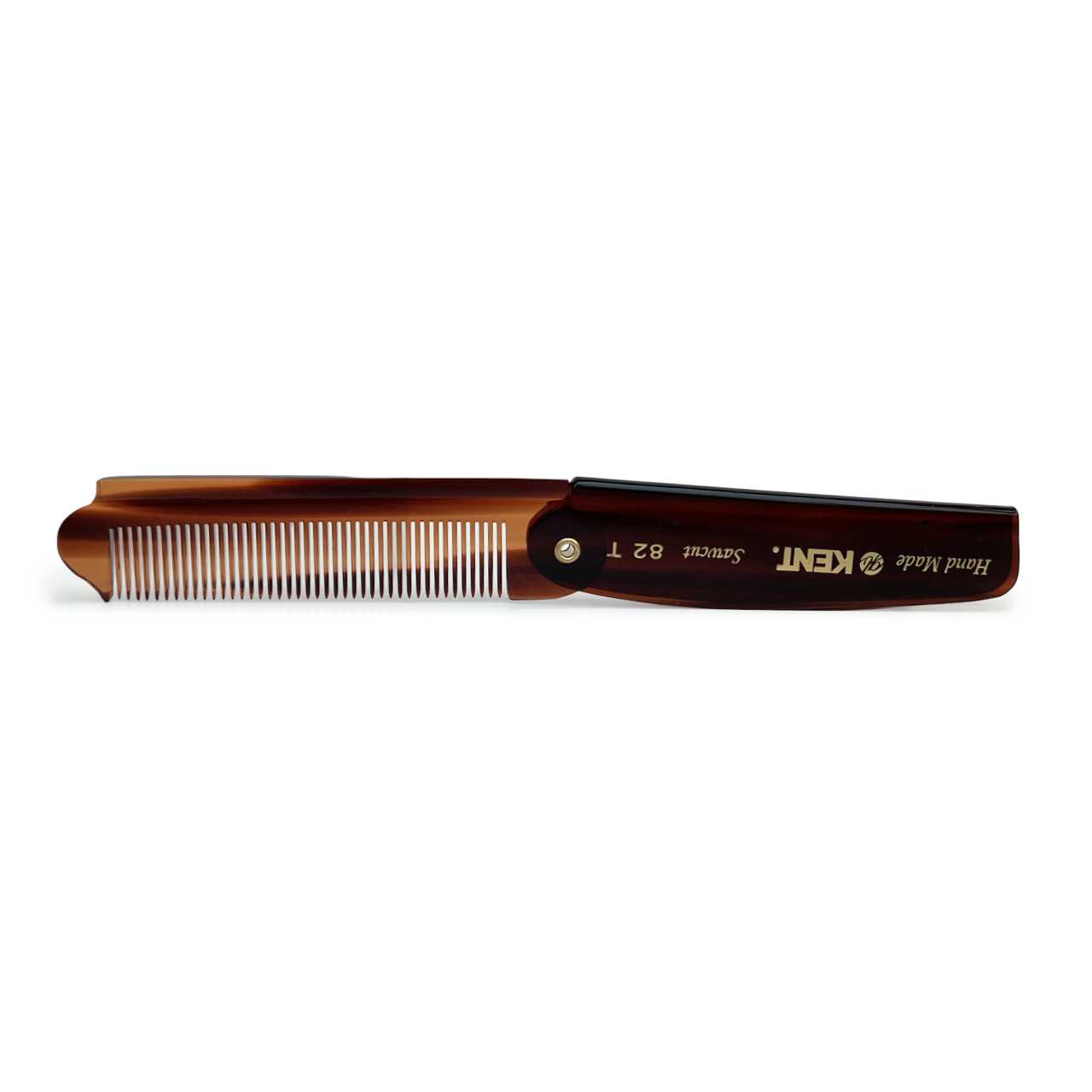Folding comb by Kent in tortoise shell effect 