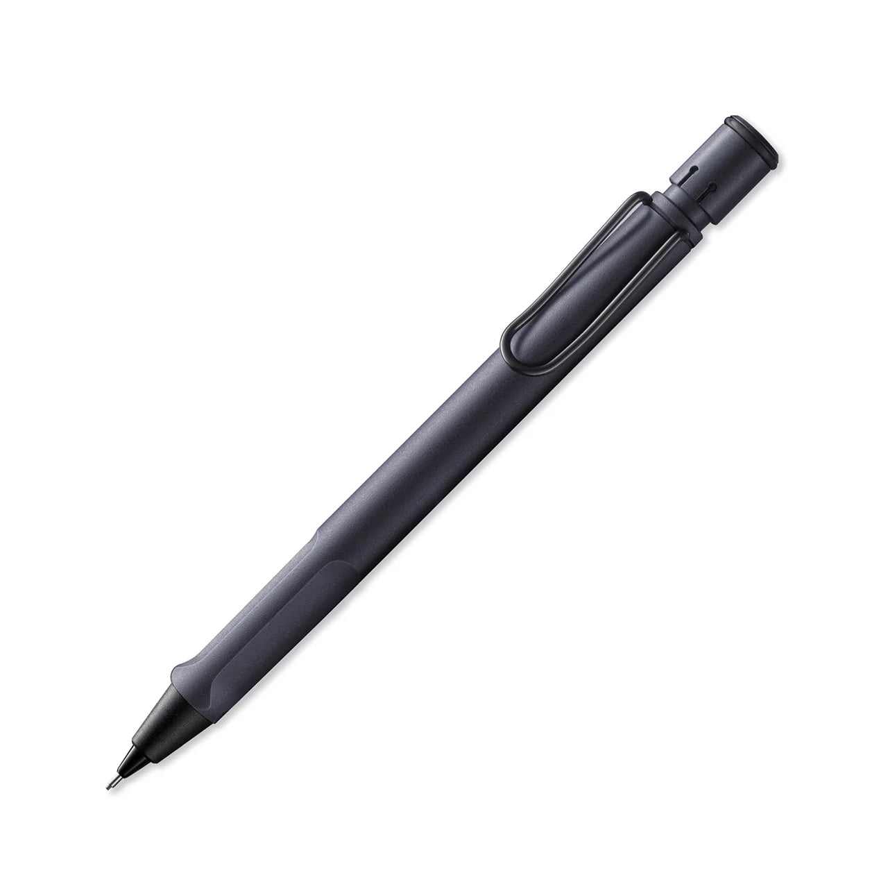 Black Lamy mechanical pencil on a white background