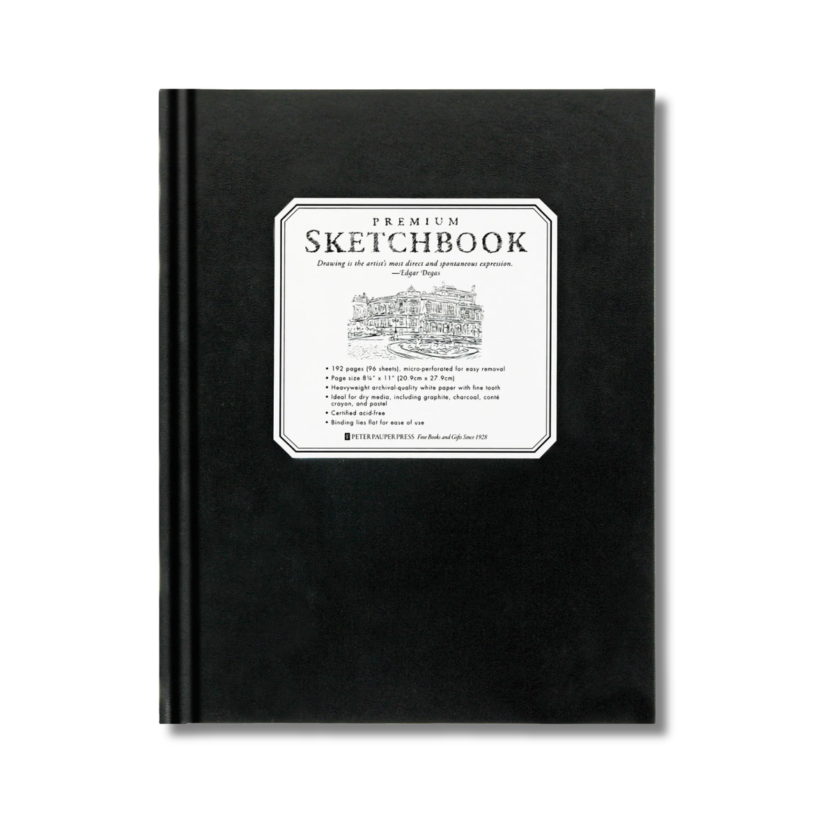 Large Black Premium Sketchbook