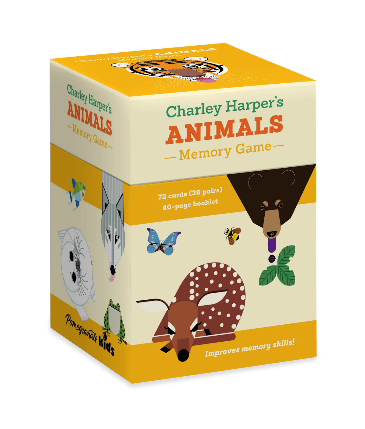 Pomegranate Charley Harper's Animals Memory Game