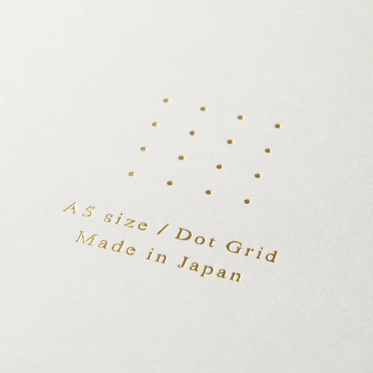 Midori A5 Dot Ruled Colour Ring Note Book - White
