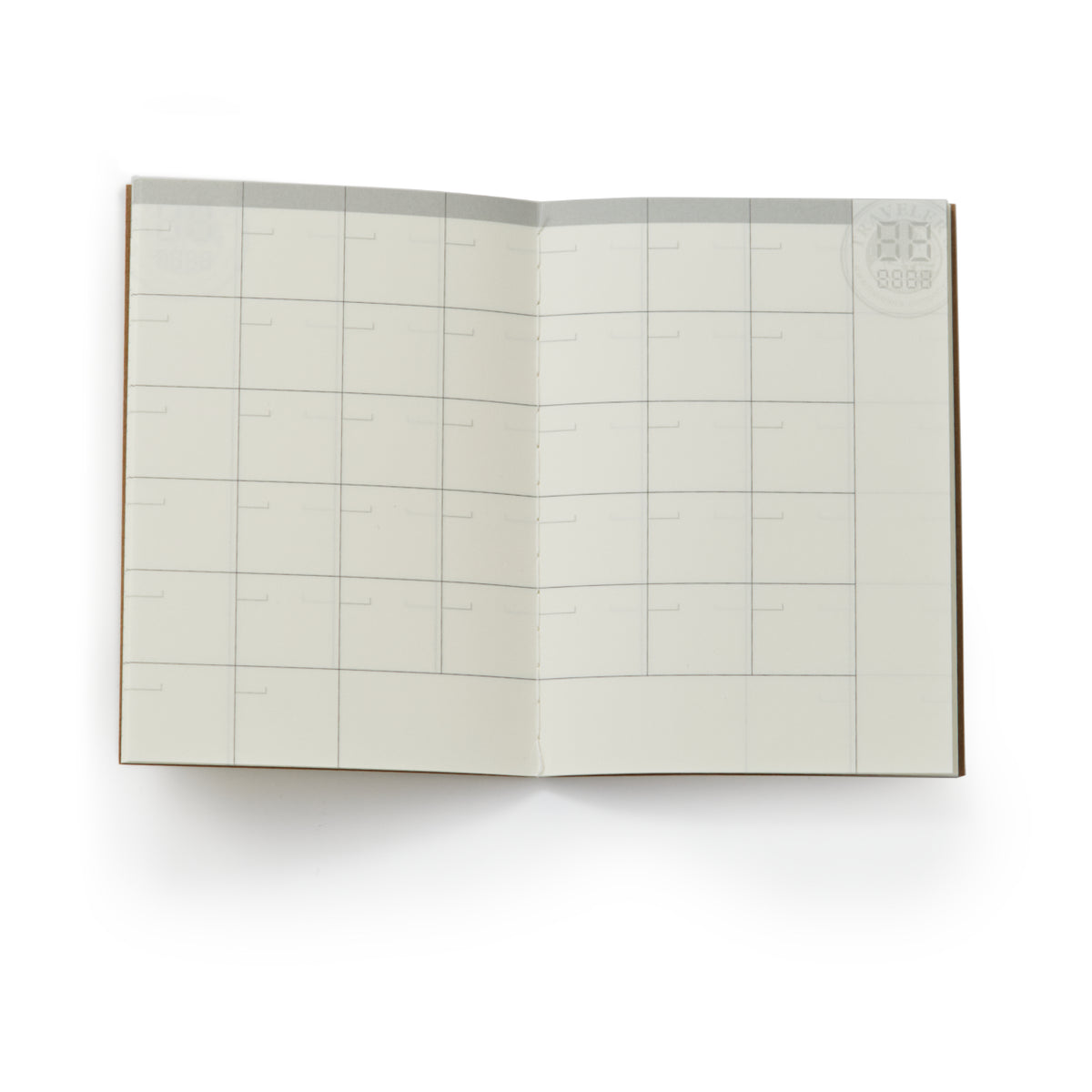 Open spread of the Free Diary showing a month