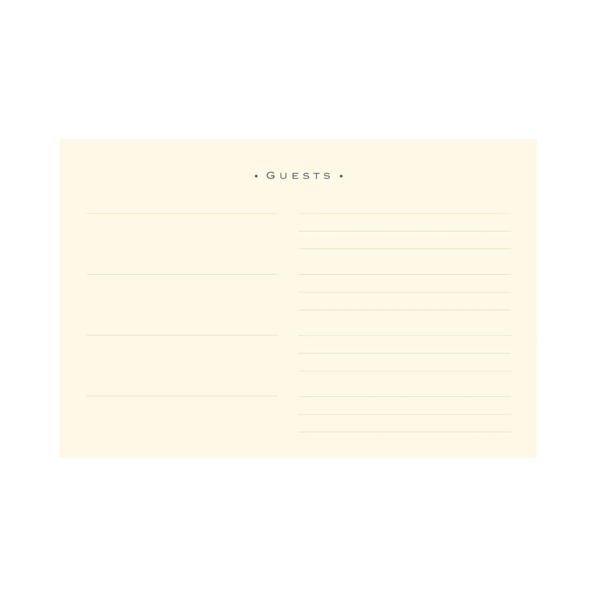 Midnight Guest Book