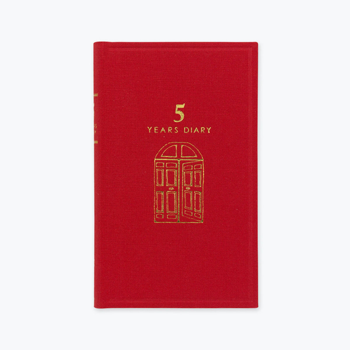 Midori 5 Year Diary Gate - Red