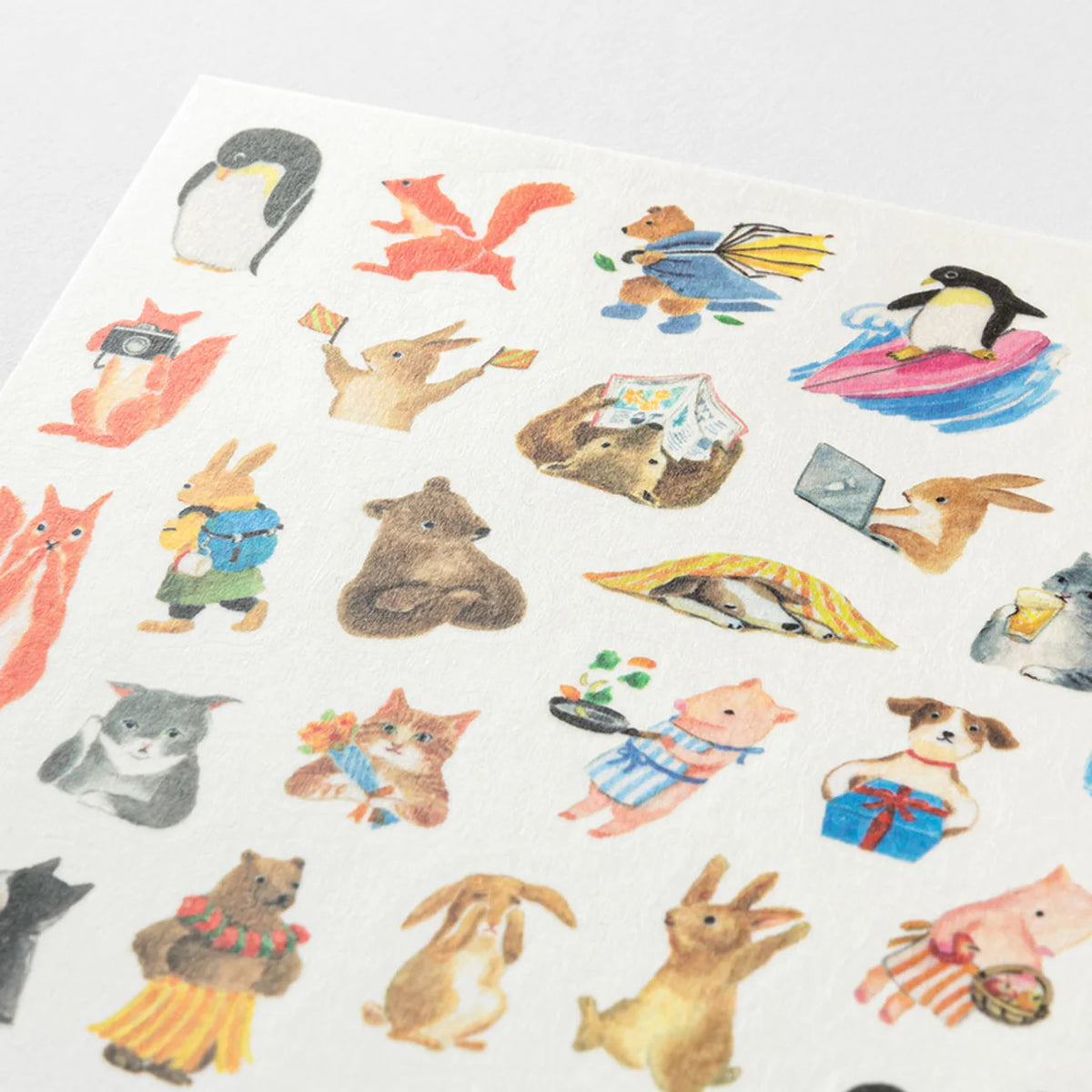 Midori Yuru Log Planner Sticker Sheet - 1 Sheet