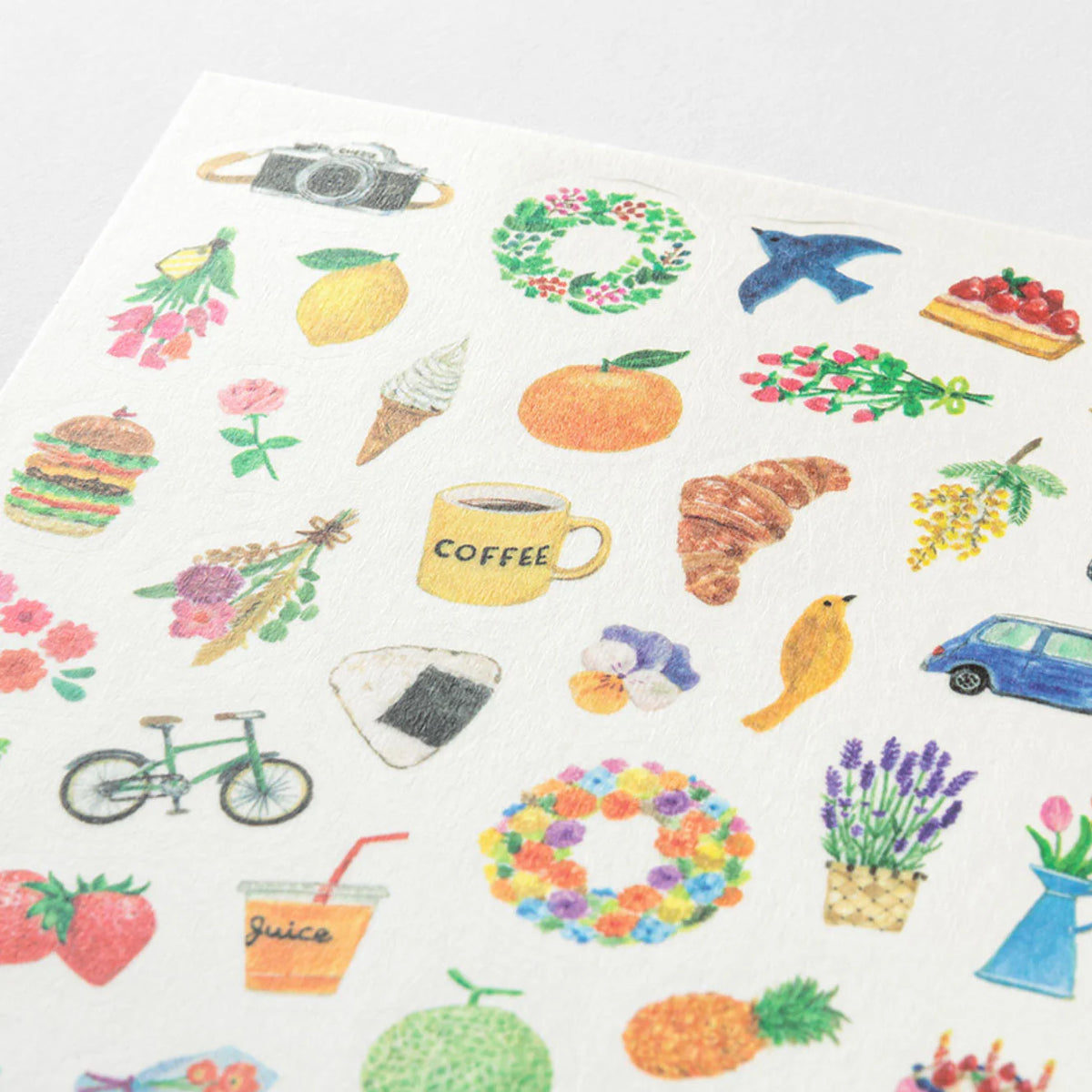 Midori Yuru Log Planner Sticker Sheet - 1 Sheet