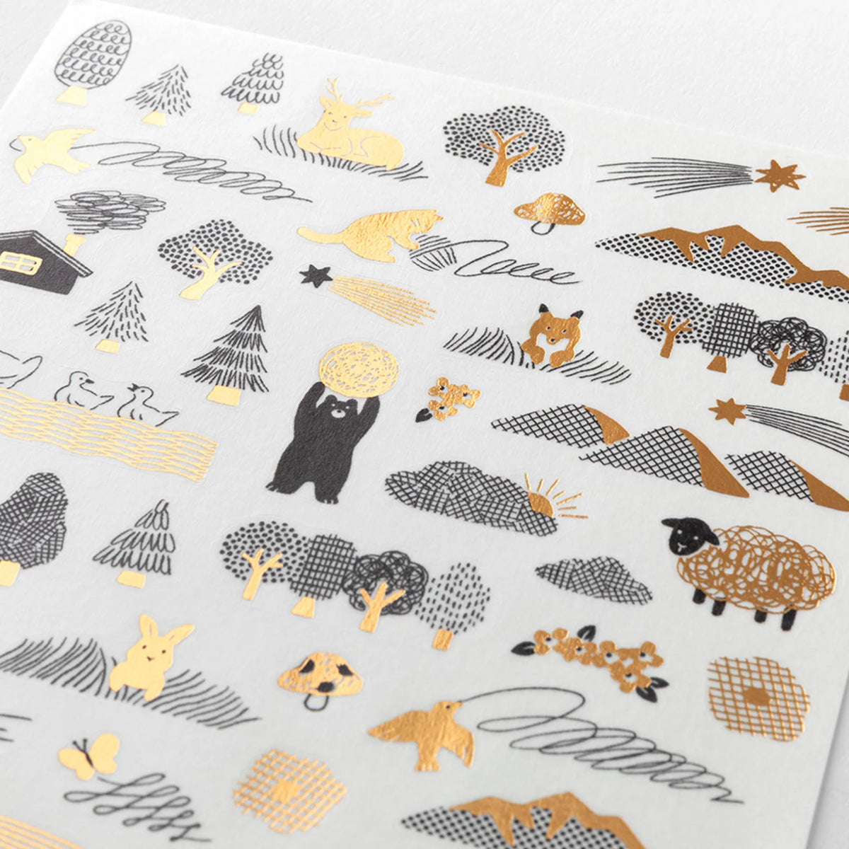 Midori Yuru Log Planner Sticker Sheet - 1 Sheet