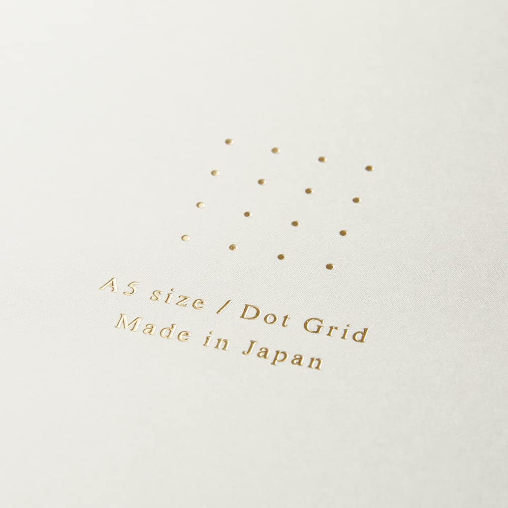 Midori A5 Dot Ruled Colour Paper Pad - White