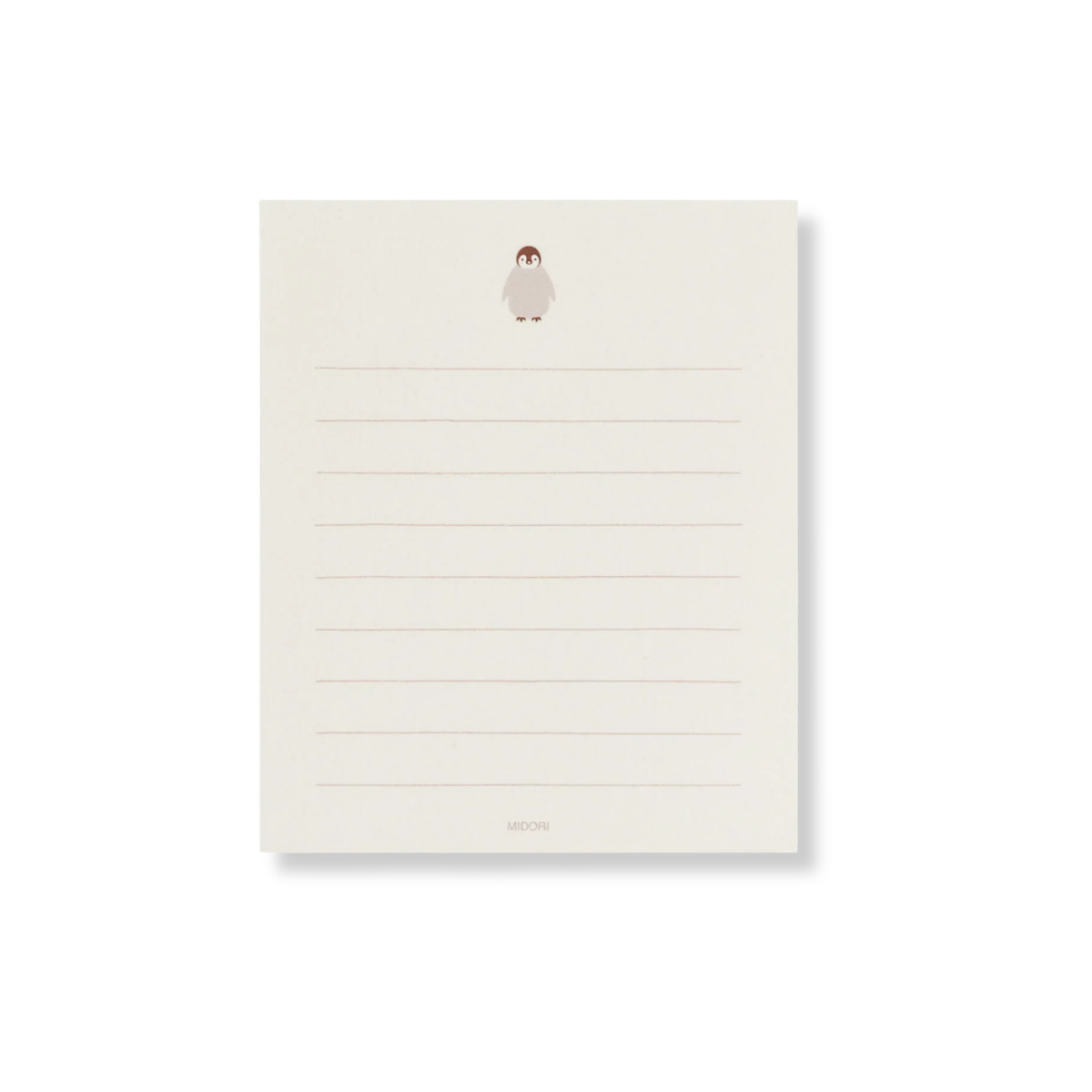Midori Animal Sticker Mini Letter Set - Penguin
