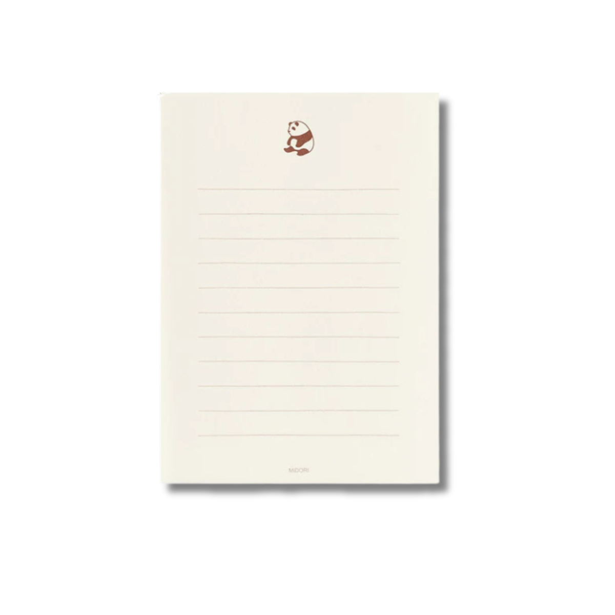 Midori Letter Set with Fluffy Animal Stickers - Panda