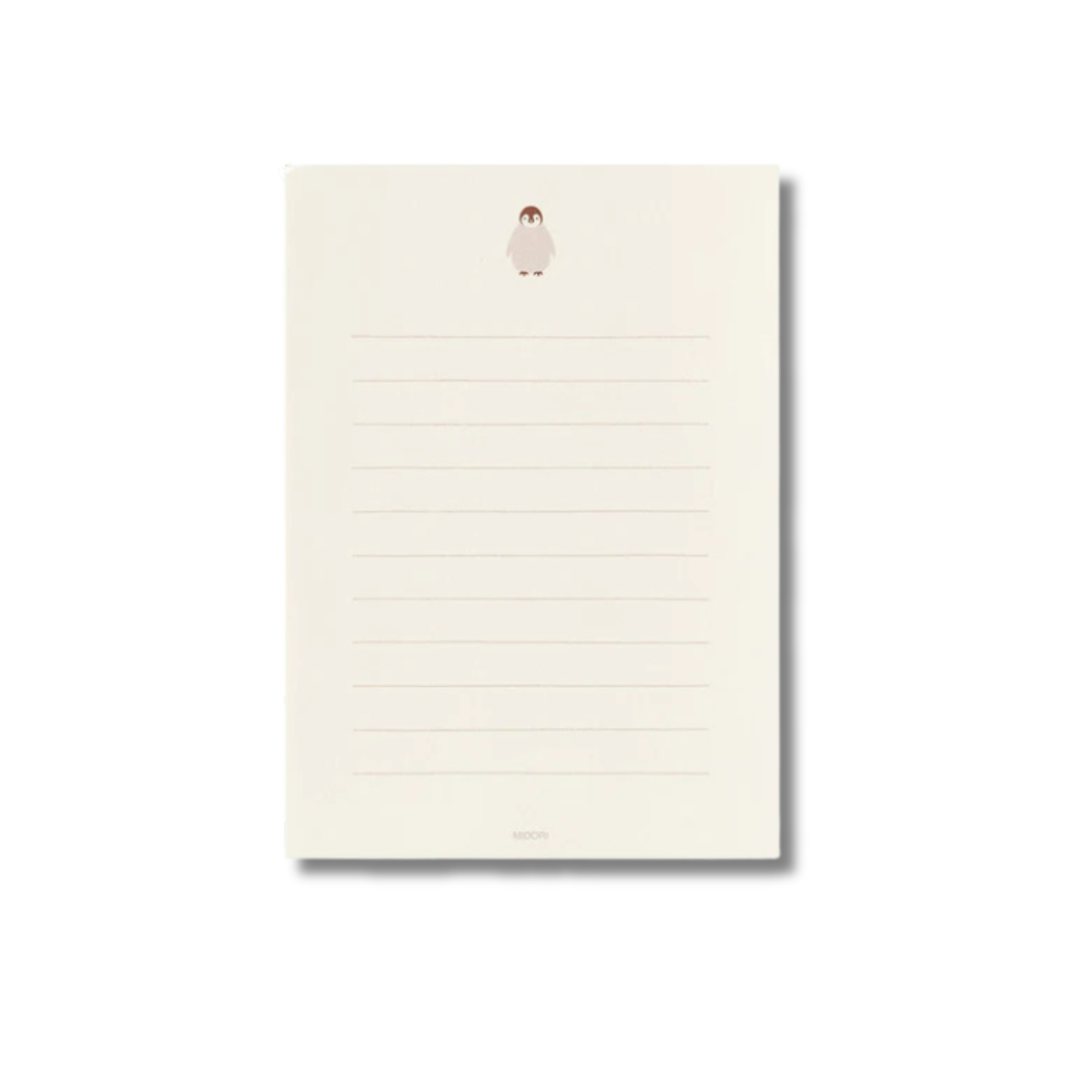 Midori Letter Set with Fluffy Animal Stickers - Penguin