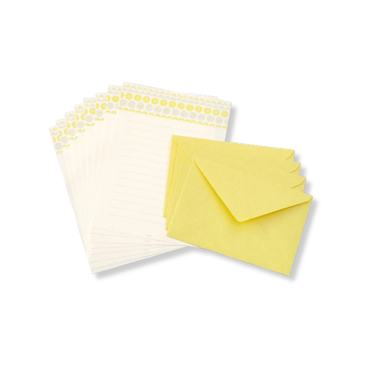 Midori Letterpress Letter Set - Floral