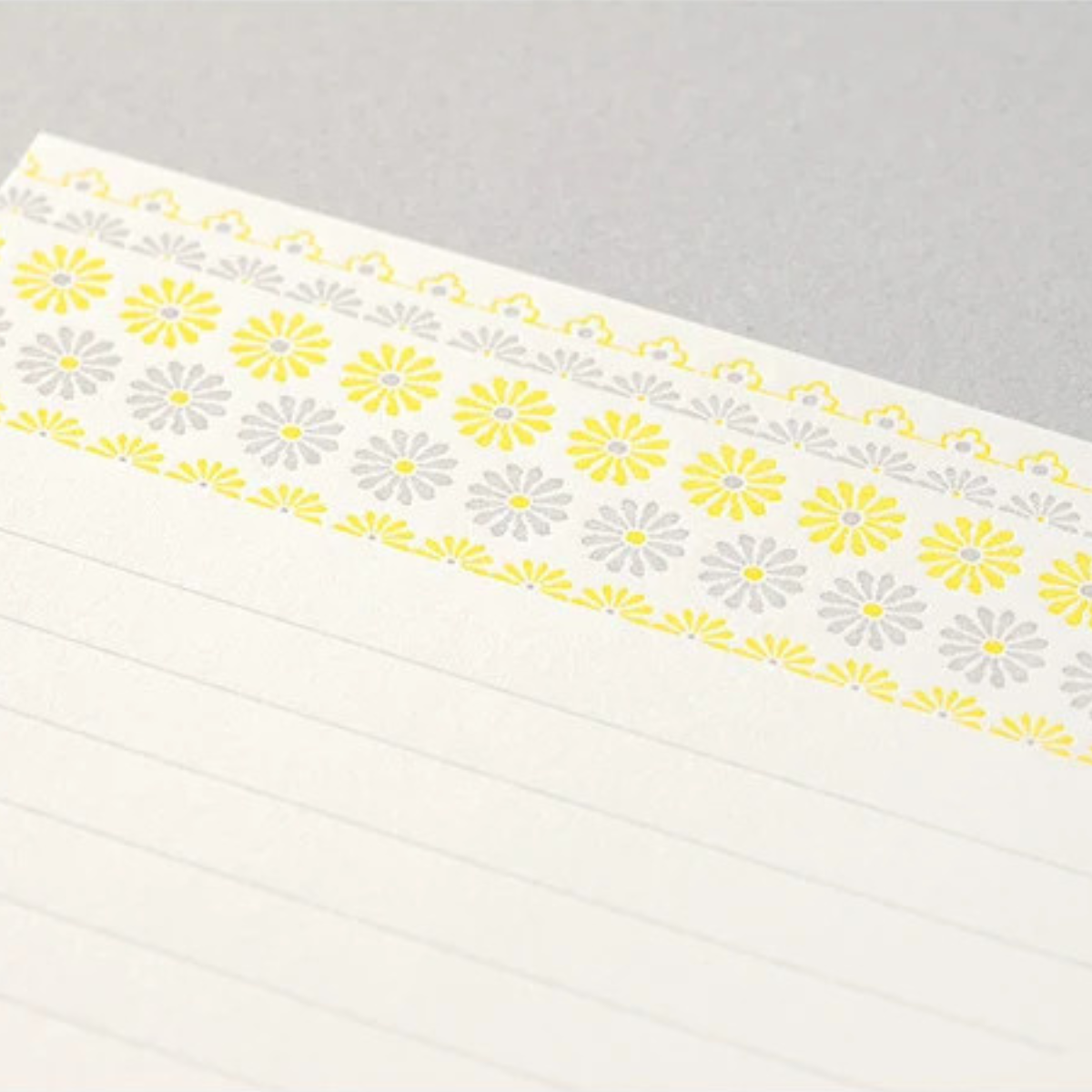 Midori Letterpress Letter Set - Floral