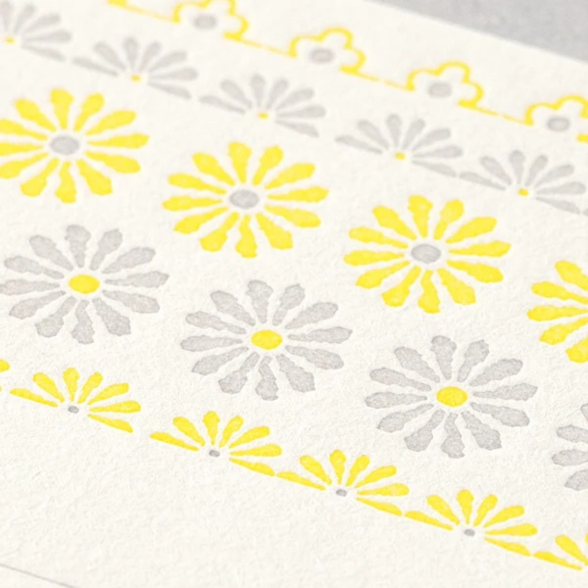 Midori Letterpress Letter Set - Floral